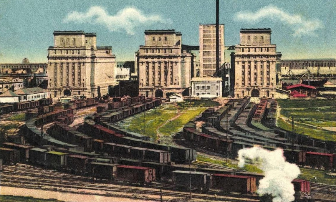 Constanța, Silozurile din Portul Constanța, Carte poștală ilustrată