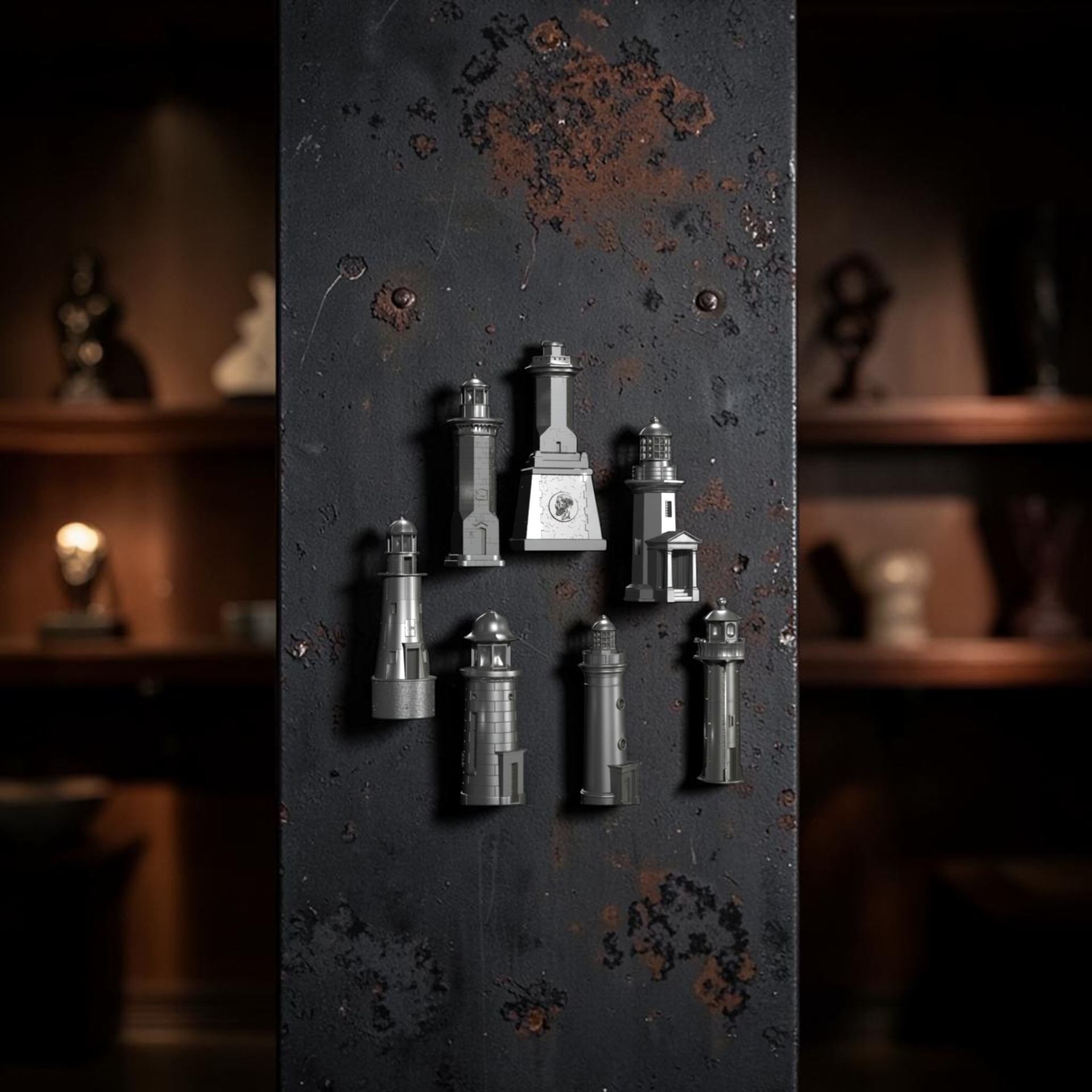 Set magneți 3d - Colecția Faruri Dobrogene